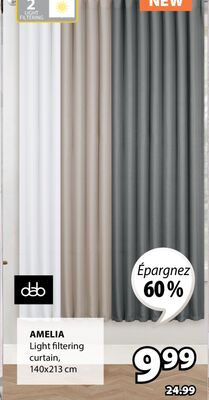 Amelia Light filtering curtain