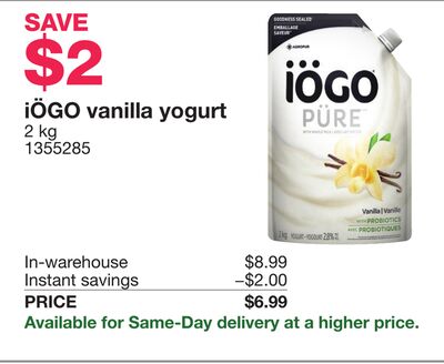 iÖGO vanilla yogurt