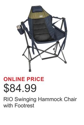 RIO Swinging Hammock Chair with Footrest