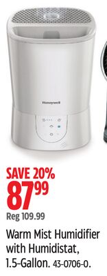 Honeywell Warm Mist Humidifier with Humidistat