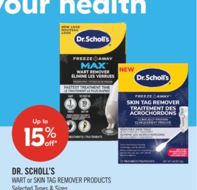 DR. SCHOLL'S WART or SKIN TAG REMOVER PRODUCTS