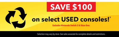 Select USED consoles!