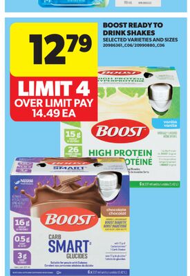 BOOST READY TO DRINK SHAKES