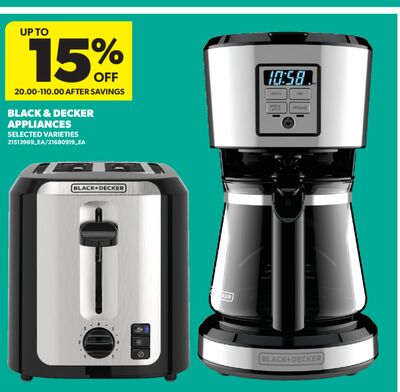 BLACK & DECKER APPLIANCES