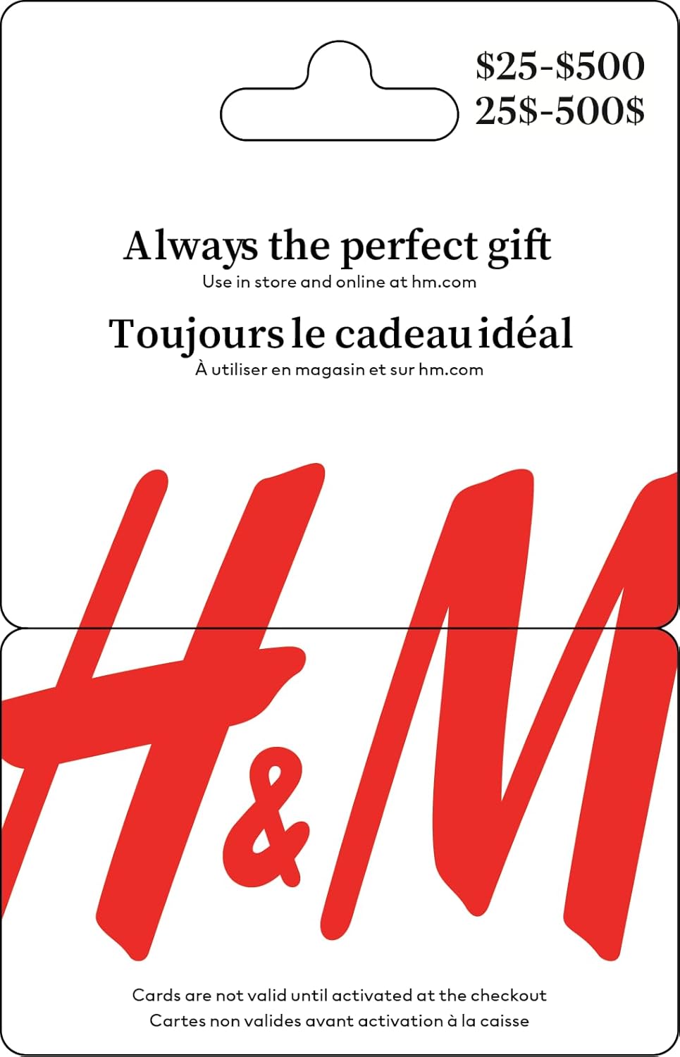 H&M Gift Card -  $42.50 for $50 GC (15% off)
