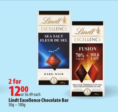 Lindt Excellence Chocolate Bar