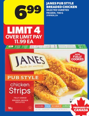 JANES PUB STYLE BREADED CHICKEN, 700 G