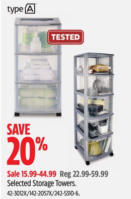 Type A Selected Storage Towers