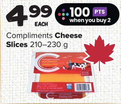Compliments Cheese Slices