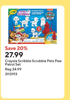 Crayola Scribble Scrubbie Pets Paw Patrol Set