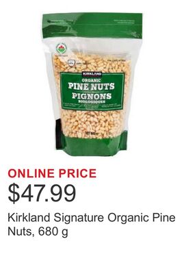 Kirkland Signature Organic Pine Nuts, 680 g