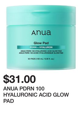 ANUA PDRN 100 HYALURONIC ACID GLOW PAD