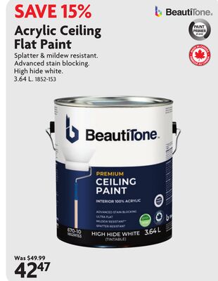 Acrylic Ceiling Flat Paint