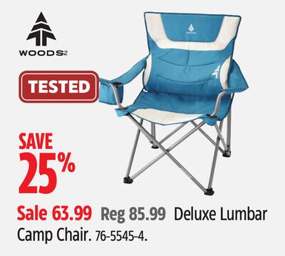 WOODS Deluxe Lumbar Camp Chair