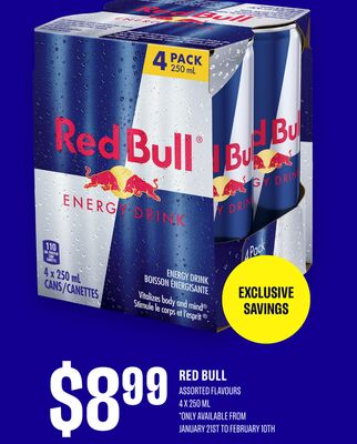 RED BULL ASSORTED FLAVOURS
