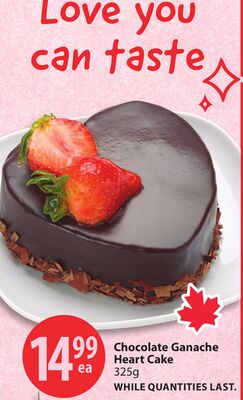 Chocolate Ganache Heart Cake