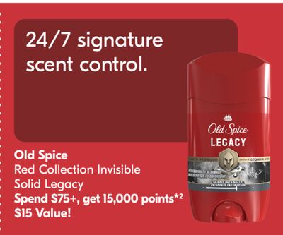 Old Spice Red Collection Invisible Solid Legacy