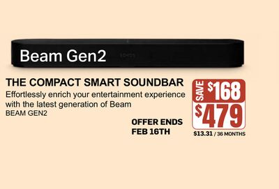 SONOS THE COMPACT SMART SOUNDBAR