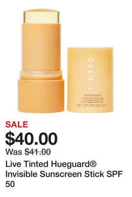 Live Tinted Hueguard® Invisible Sunscreen Stick SPF 50