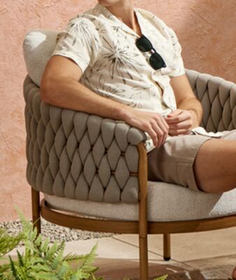 Hometrends jumbo rope chair