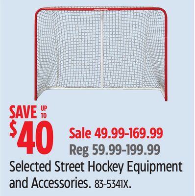 Selected Street Hockey Equipment and Accessories