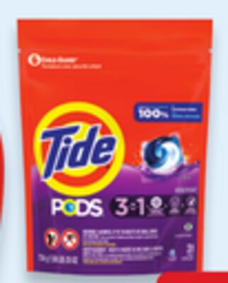 Tide liquid 32 - 48 loads or Pods 31s or Downy fabric softener 83 - 120 loads