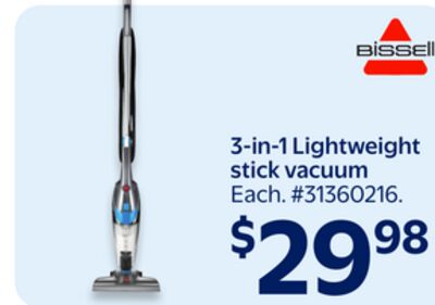 BISSELL 3-in-1 Lightweight stick vacuum