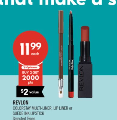 REVLON COLORSTAY MULTI-LINER, LIP LINER or SUEDE INK LIPSTICK