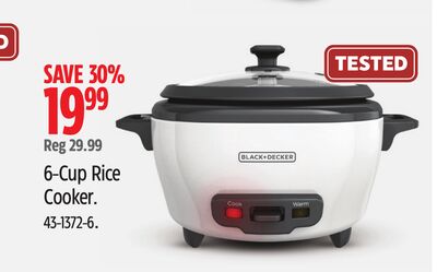 BLACK + DECKER 6-Cup Rice Cooker