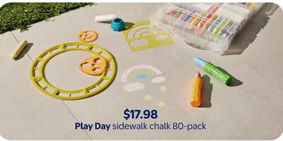 Play Day sidewalk chalk 80-pack