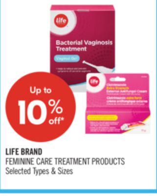 LIFE BRAND FEMININE CARE TREATMENT PRODUCTS
