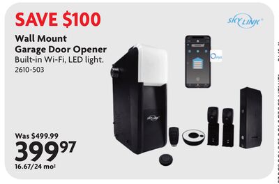 Wall Mount Garage Door Opener