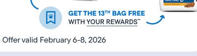 GET THE 13TH BAG FREE with Your Rewards™