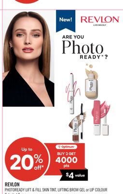 REVLON PHOTOREADY LIFT & FILL SKIN TINT, LIFTING BROW GEL or LIP COLOUR