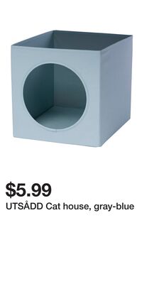 UTSÅDD Cat house, gray-blue