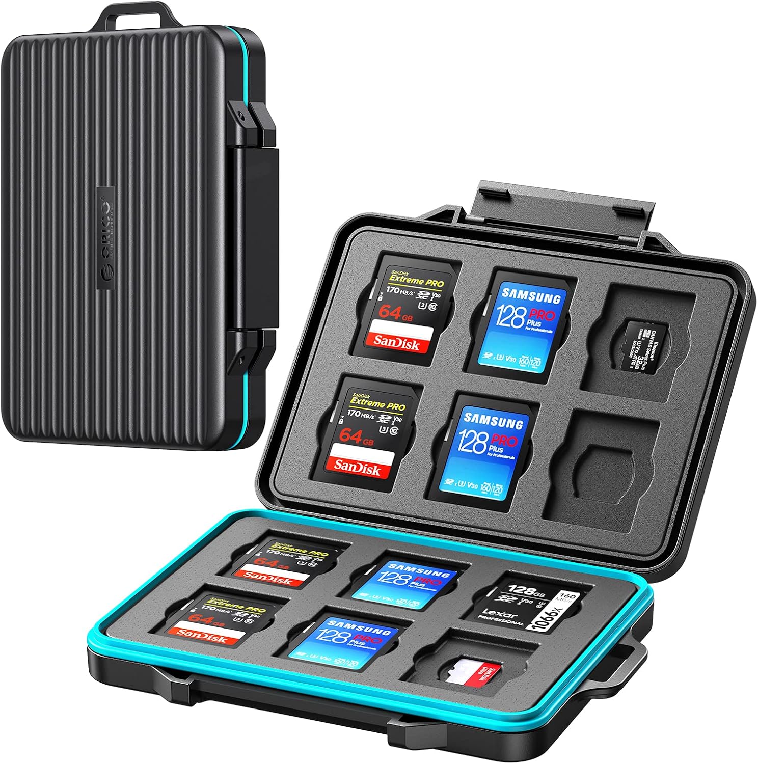 24 Slot SD/Mirco Card Case Holder Water Resistant Storage Organizer w/Carbiner - $10.39 (reg $17)