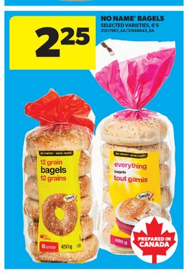 NO NAME® BAGELS, 6'S