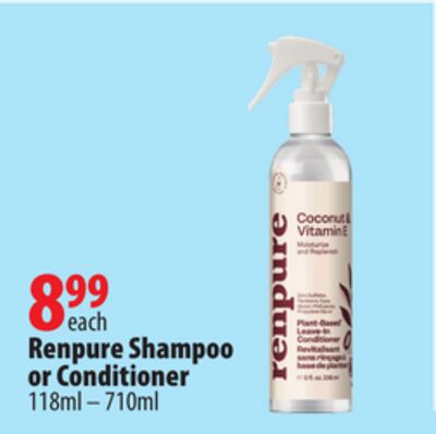 Renpure Shampoo or Conditioner