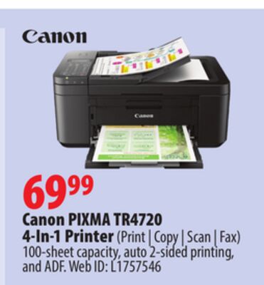 Canon PIXMA TR4720 4-In-1 Printer