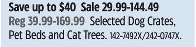 Petco Selected Dog Crates, Pet Beds and Cat Trees