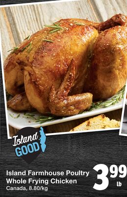 Island Farmhouse Poultry Whole Frying Chicken