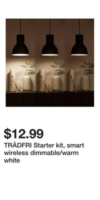 TRÅDFRI Starter kit, smart wireless dimmable/warm white