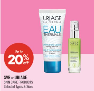 SVR or URIAGE SKIN CARE PRODUCTS