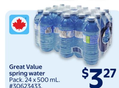Great Value spring water