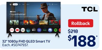 TCL 32" 1080p FHD QLED Smart TV