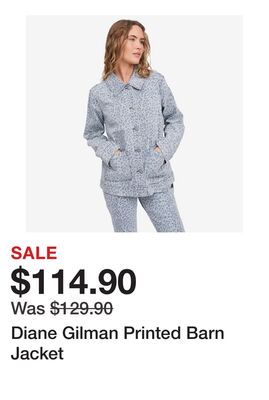 Diane Gilman Printed Barn Jacket