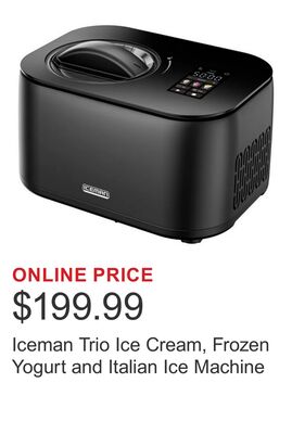 Iceman Trio Ice Cream, Frozen Yogurt and Italian Ice Machine