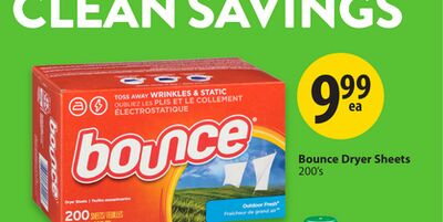 Bounce Dryer Sheets