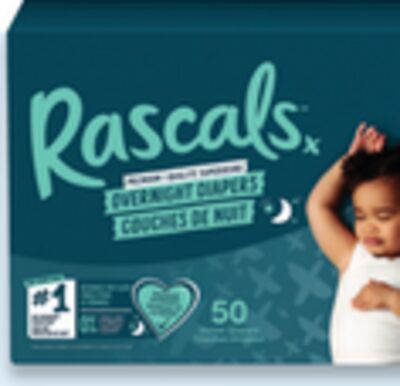 Rascals premium superpack overnight diapers 50s -58s