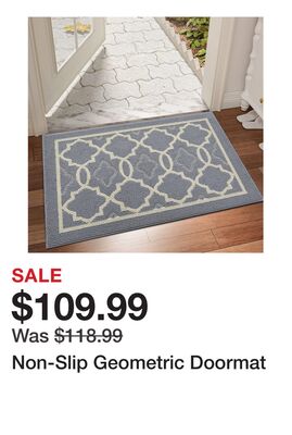 Non-Slip Geometric Doormat